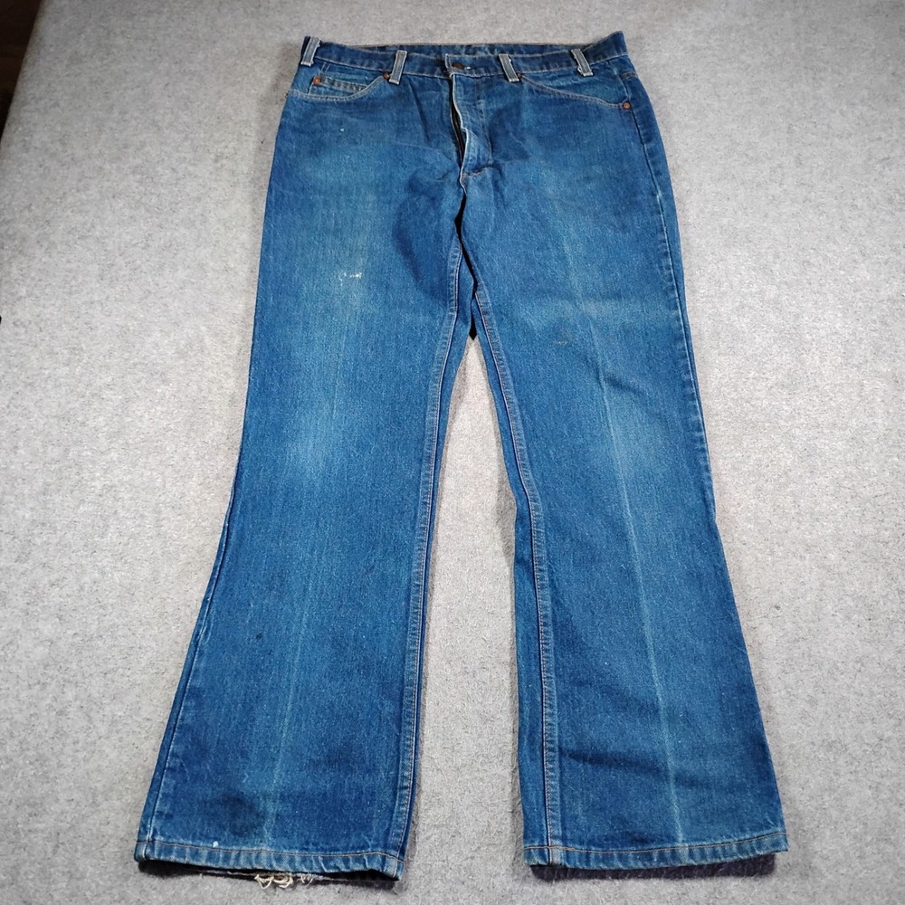 Vintage Levi's 517 Orange Tab‎ Bootcut Jeans Men's 36x31 Blue USA 20517-0217